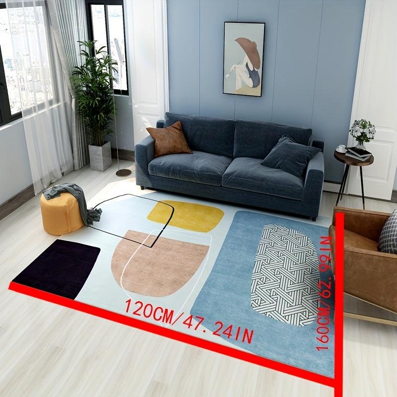 Modern Crystal Velvet Rug Soft Non Slip Floor Mat Machine Washable