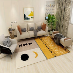 Modern Crystal Velvet Rug Soft Non Slip Floor Mat Machine Washable