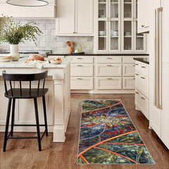 Soft Non Slip Floral Runner Rug for Laundry Hallway Kitchen Stairs