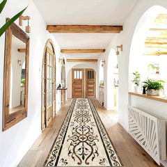 Bohemian Non Slip Runner Rug Washable Carpet for Hallways