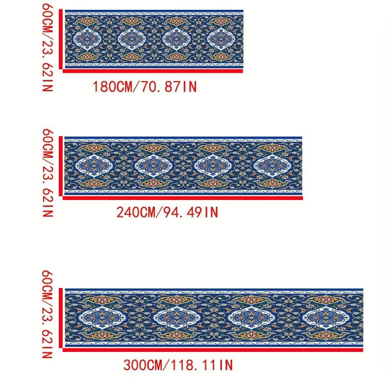 Bohemian Non Slip Runner Rug Washable Carpet for Hallways