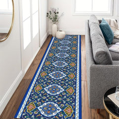 Bohemian Non Slip Runner Rug Washable Carpet for Hallways