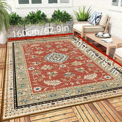 Persian Boho Area Rug Soft Polyester Fiber Mat