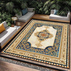 Traditional Yellow Rug Diamond Trellis Boho Living Area Rug