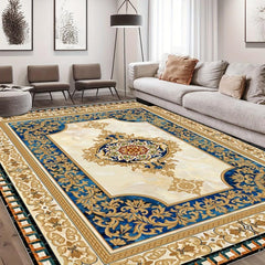 Traditional Yellow Rug Diamond Trellis Boho Living Area Rug