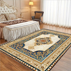 Traditional Yellow Rug Diamond Trellis Boho Living Area Rug