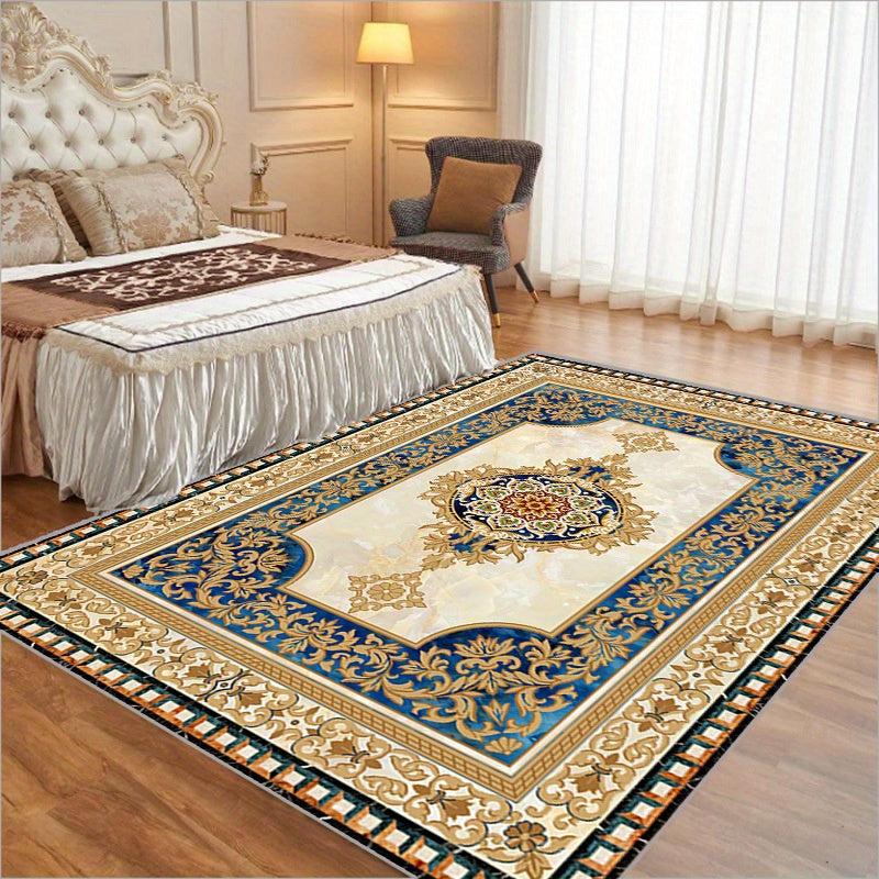 Traditional Yellow Rug Diamond Trellis Boho Living Area Rug