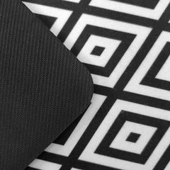 Black&White Rubber Kitchen Runner Rug 2000g