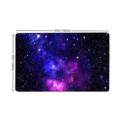 Purple Medium Galaxy Starry Sky Area Rug Non Slip Home Decor