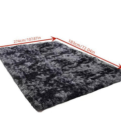 Dark Grey Shaggy Area Rug for Living Room Bedroom Nursery