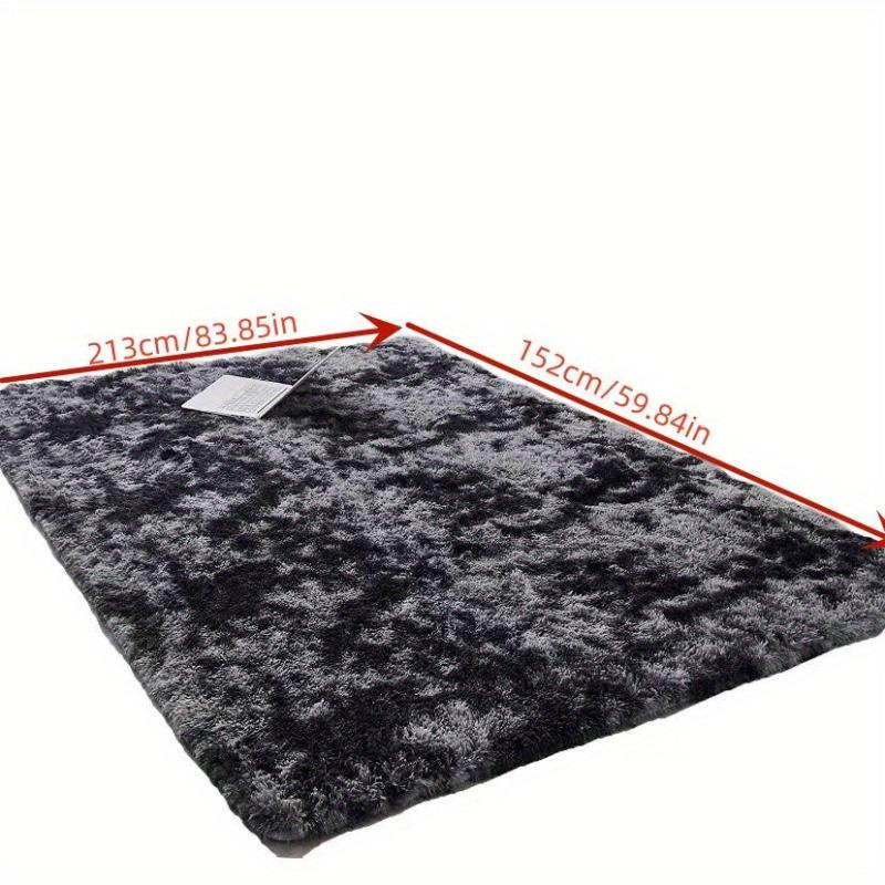 Dark Grey Shaggy Area Rug for Living Room Bedroom Nursery