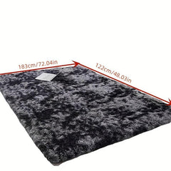 Dark Grey Shaggy Area Rug for Living Room Bedroom Nursery