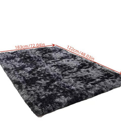 Dark Grey Shaggy Area Rug for Living Room Bedroom Nursery