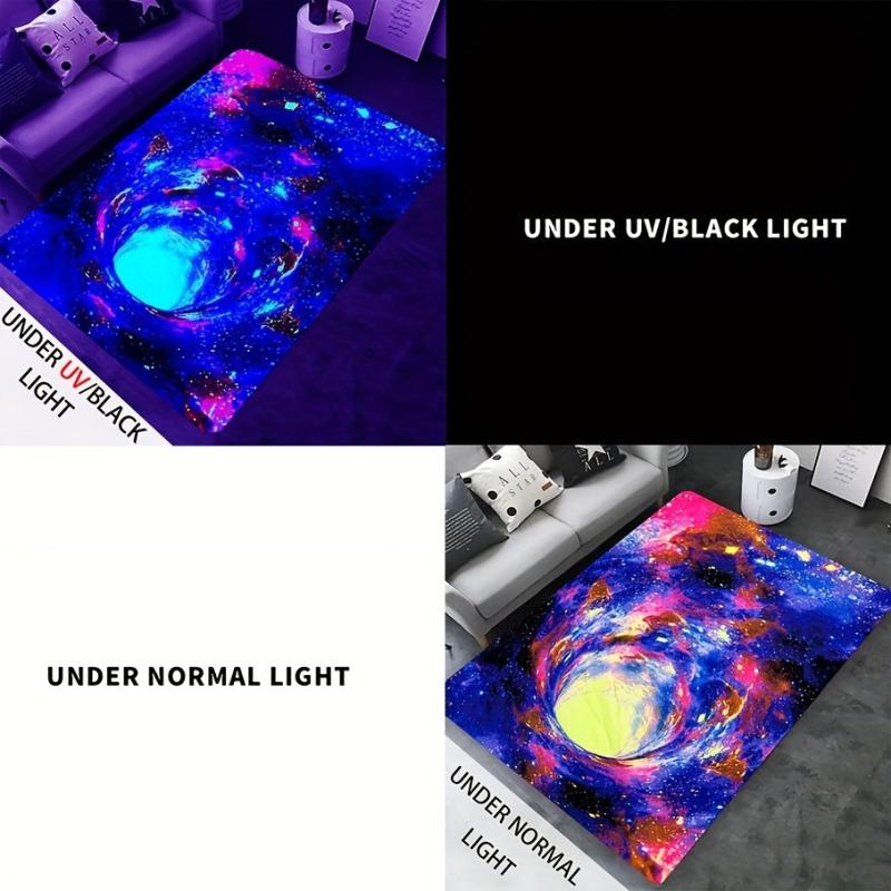 3D Gaming Area Rug Machine Washable Living Room Gamepad Carpet