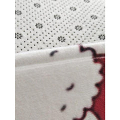 Modern Floral Area Rug Non Slip Washable Polyester Floor Mats