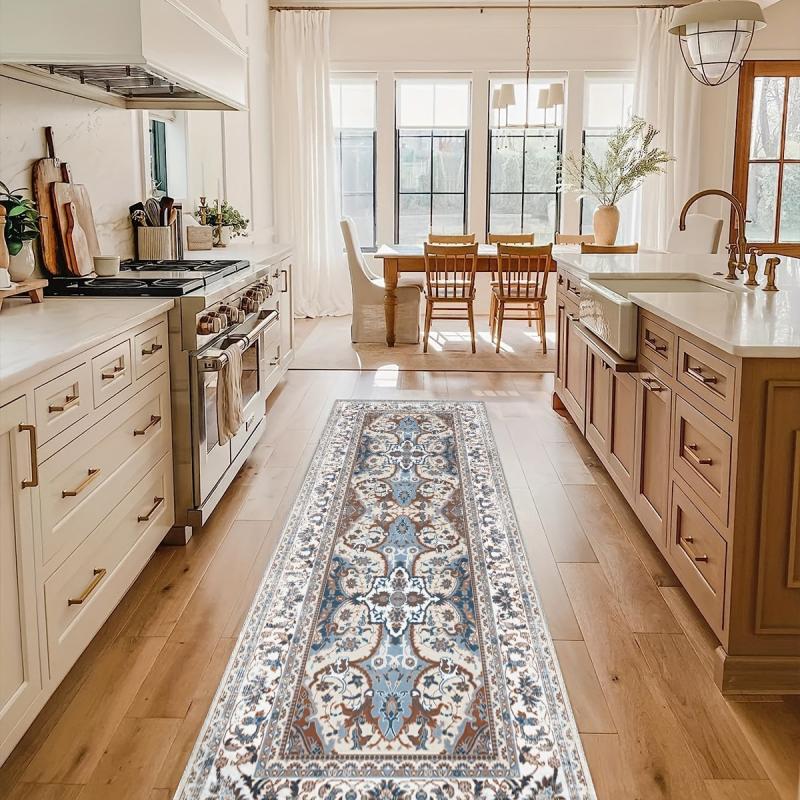 Soft Non-Slip Kitchen Runner Rug Washable Non Shedding