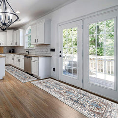 Soft Non-Slip Kitchen Runner Rug Washable Non Shedding