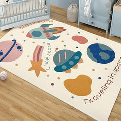 1pc Kids Play Mat Fluffy Faux Wool Kids Rug Soft Plush Non Slip Childrens Carpet