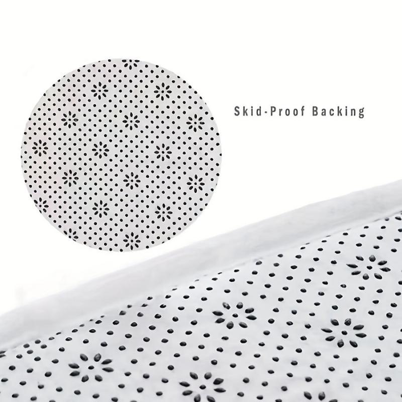 Green U-shaped Indoor Rug Non-slip Floor Mat for Standing Comfortably