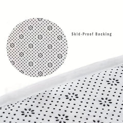 Green U-shaped Indoor Rug Non-slip Floor Mat for Standing Comfortably