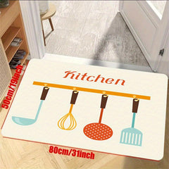 Soft Cushioned Anti Fatigue Kitchen Mat Waterproof Memory Foam Runner Rug