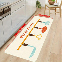 Soft Cushioned Anti Fatigue Kitchen Mat Waterproof Memory Foam Runner Rug