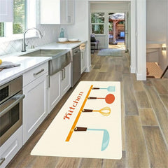 Soft Cushioned Anti Fatigue Kitchen Mat Waterproof Memory Foam Runner Rug