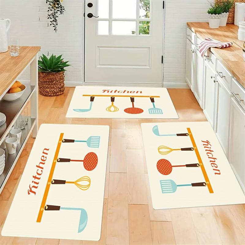 Soft Cushioned Anti Fatigue Kitchen Mat Waterproof Memory Foam Runner Rug
