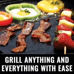 3pcs BBQ Grill Mat Set Non-Stick Barbecue Tools Heat Resistant