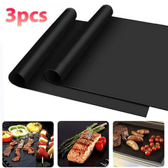 3pcs BBQ Grill Mat Set Non-Stick Barbecue Tools Heat Resistant