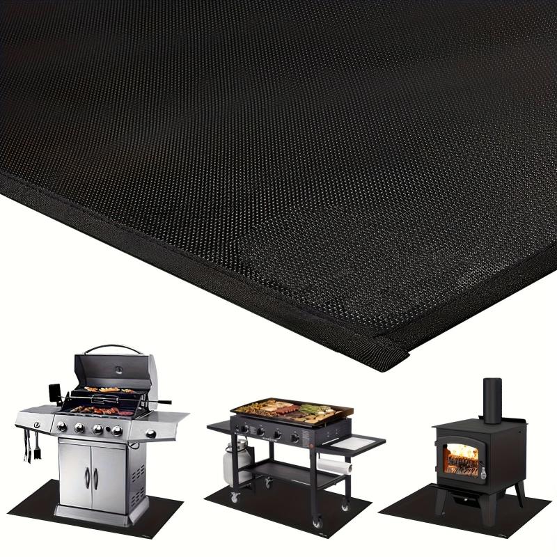 Fireproof Grill Pad for Outdoor Use 91x165 cm