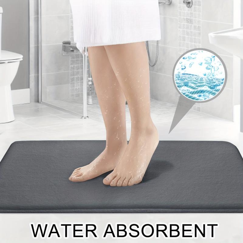 3pcs Extra Thick Memory Foam Bath Mat Set - Fast Absorbing, Washable, Non-Slip