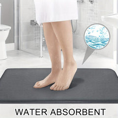 3pcs Extra Thick Memory Foam Bath Mat Set - Fast Absorbing, Washable, Non-Slip