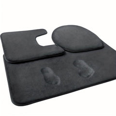 3pcs Extra Thick Memory Foam Bath Mat Set - Fast Absorbing, Washable, Non-Slip