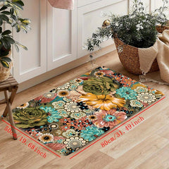 Soft Boho Kitchen Rug Anti Fatigue Waterproof Non Slip Memory Foam Runner Rug
