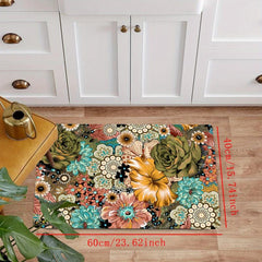 Soft Boho Kitchen Rug Anti Fatigue Waterproof Non Slip Memory Foam Runner Rug