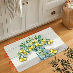 Lemon Kitchen Floor Mat Soft Non-slip Waterproof