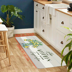 Lemon Kitchen Floor Mat Soft Non-slip Waterproof