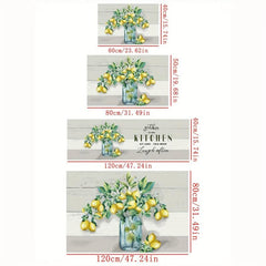 Lemon Kitchen Floor Mat Soft Non-slip Waterproof