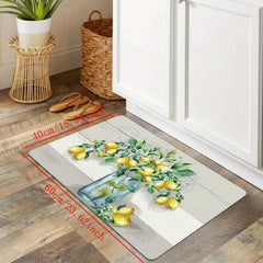 Lemon Kitchen Floor Mat Soft Non-slip Waterproof