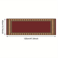 Burgundy Laundry Room Mat Rugs Soft & Non Slip Kitchen Rug Easy to Clean