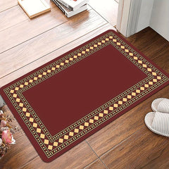 Burgundy Laundry Room Mat Rugs Soft & Non Slip Kitchen Rug Easy to Clean
