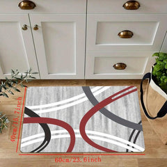 Modern Geometric Stripe Pattern Long Floor Mat Soft Carpet Kitchen Mat
