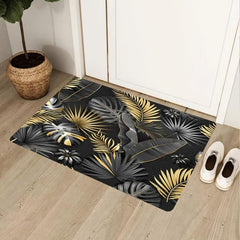 Hawaiian Leaf Bathroom Rug Kitchen Floor Mat Bath Mat Outdoor Rug