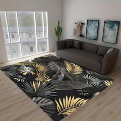 Hawaiian Leaf Bathroom Rug Kitchen Floor Mat Bath Mat Outdoor Rug