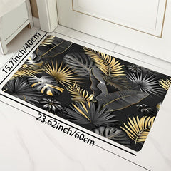 Hawaiian Leaf Bathroom Rug Kitchen Floor Mat Bath Mat Outdoor Rug
