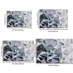 Soft Low Pile Living Room Area Rugs Modern Geometric Decorative Rugs