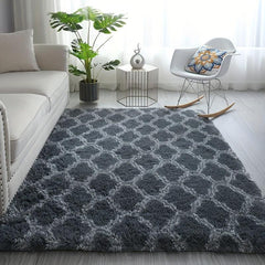 Soft Shaggy Rug 3.93x5.25 Feet Bedroom Living Room Nursery Durable Fuzzy