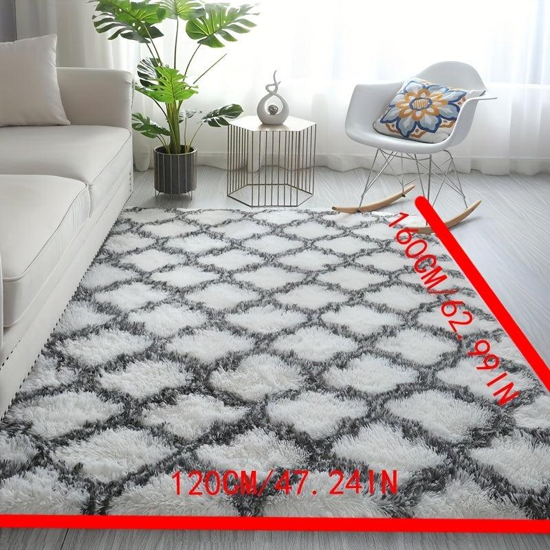 Soft Shaggy Rug 3.93x5.25 Feet Bedroom Living Room Nursery Durable Fuzzy