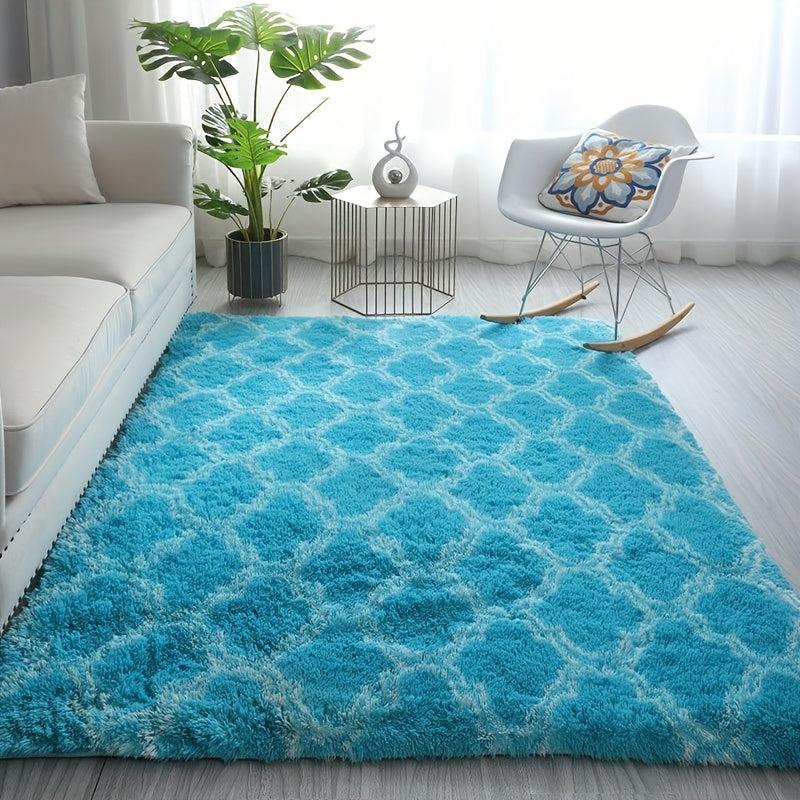 Soft Shaggy Rug 3.93x5.25 Feet Bedroom Living Room Nursery Durable Fuzzy